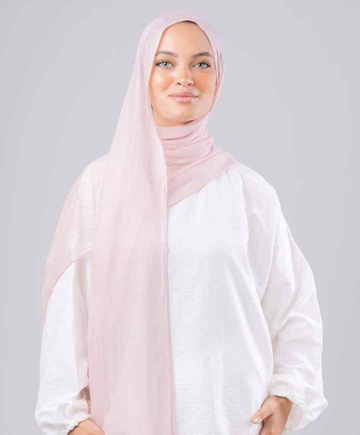 Fluffy Linen Marble Scarf