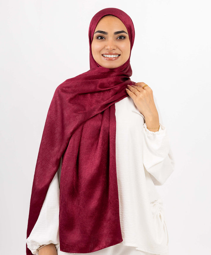 Crushed Satin Scarf