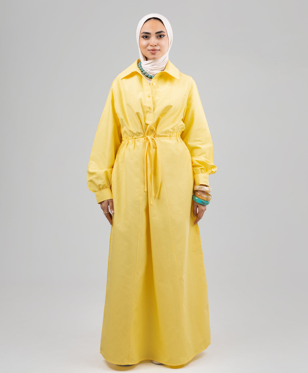 Corded Poplin Dress