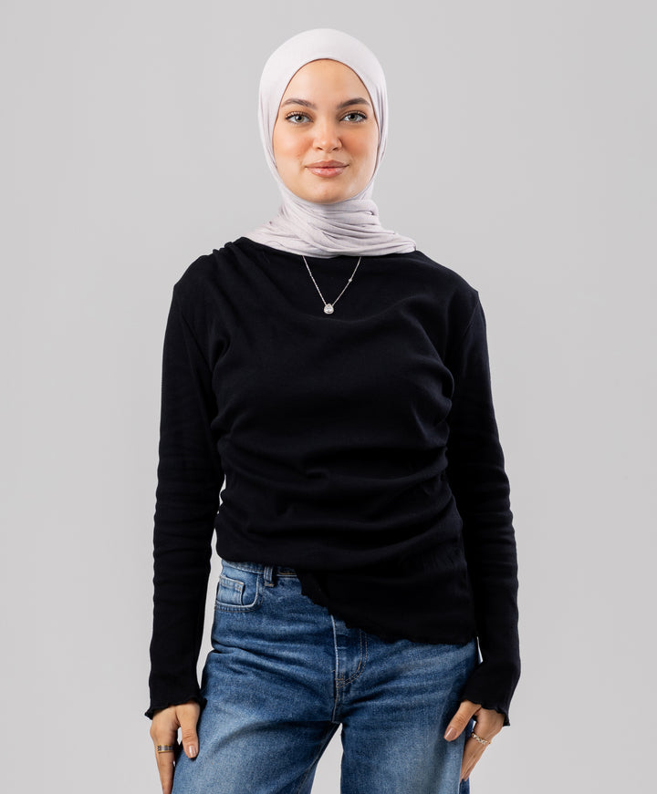 Draped Cotton Shirt