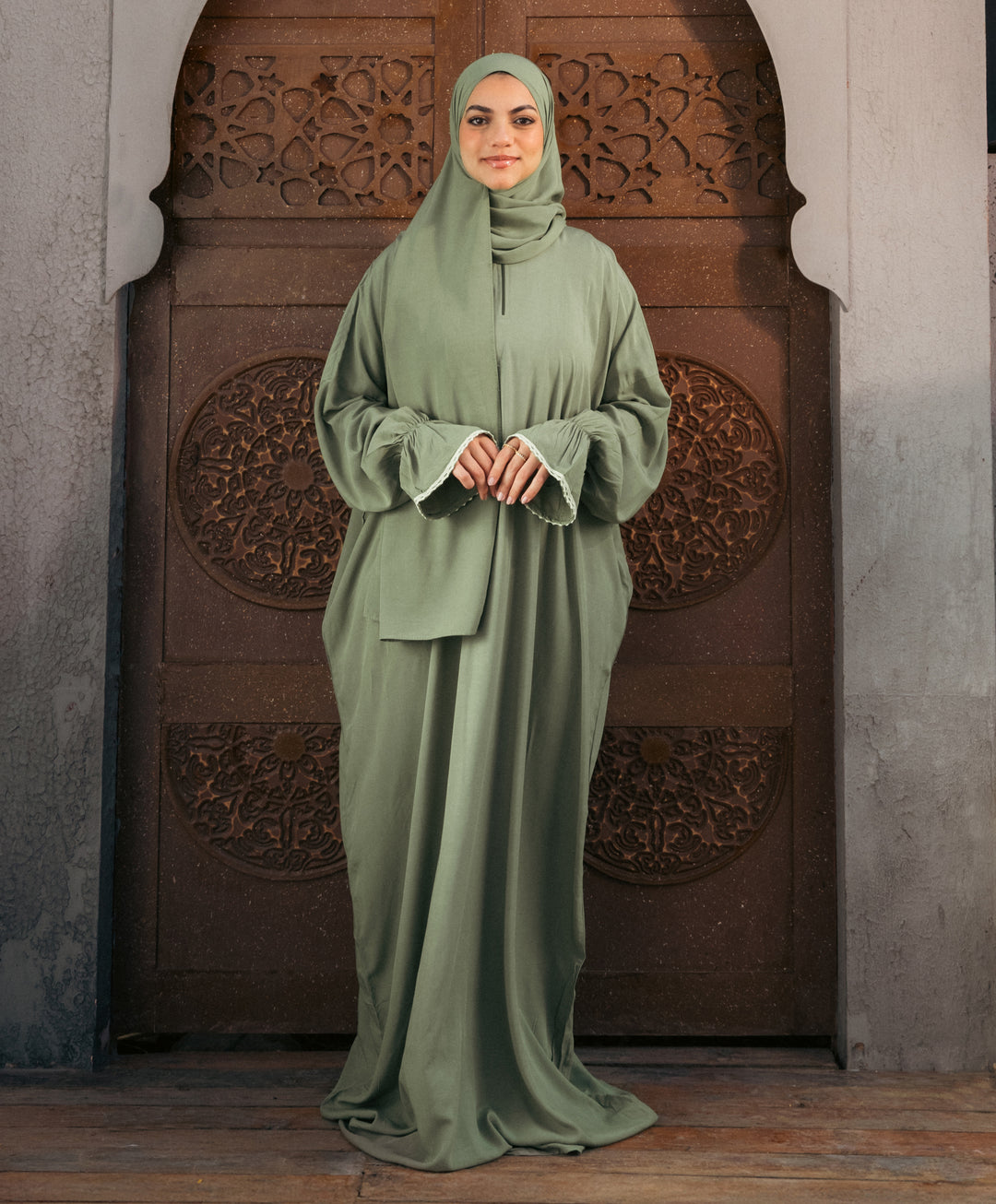 Plain Viscose Flounce Sleeves Isdal