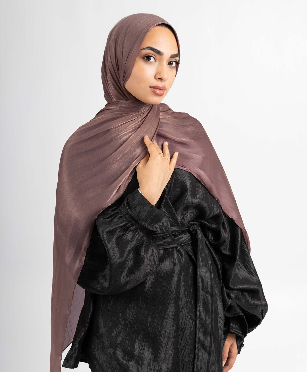 Organza Crinkle Satin Scarf