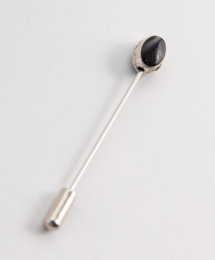 Oval Stone Pin