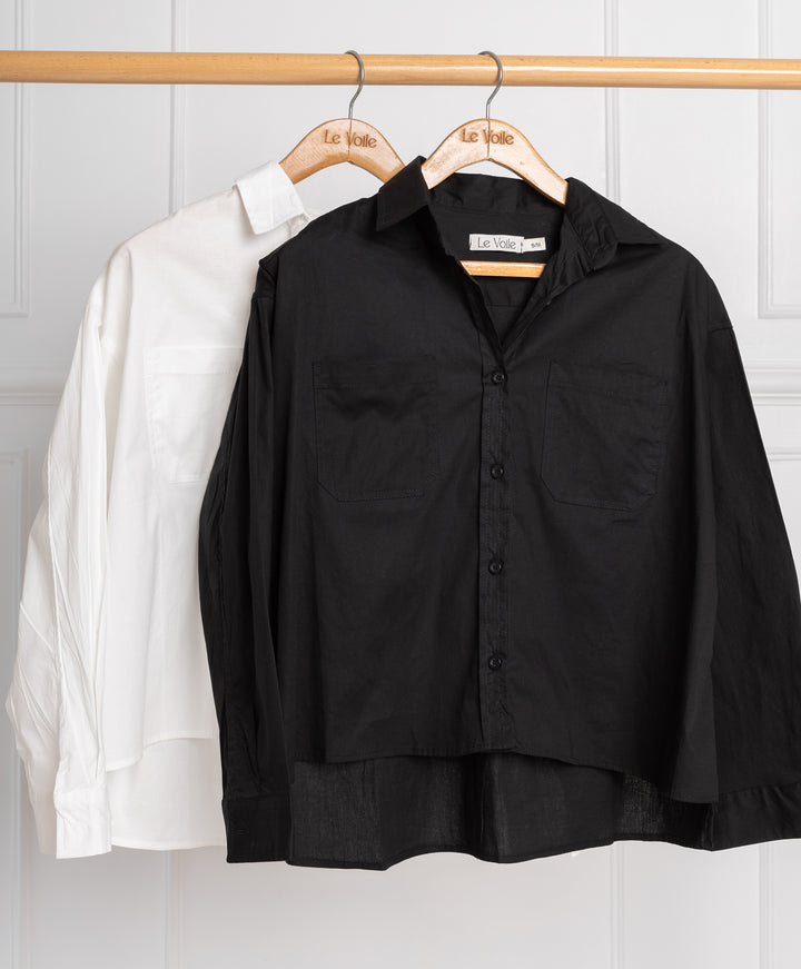 Basic Short Poplin Shirt