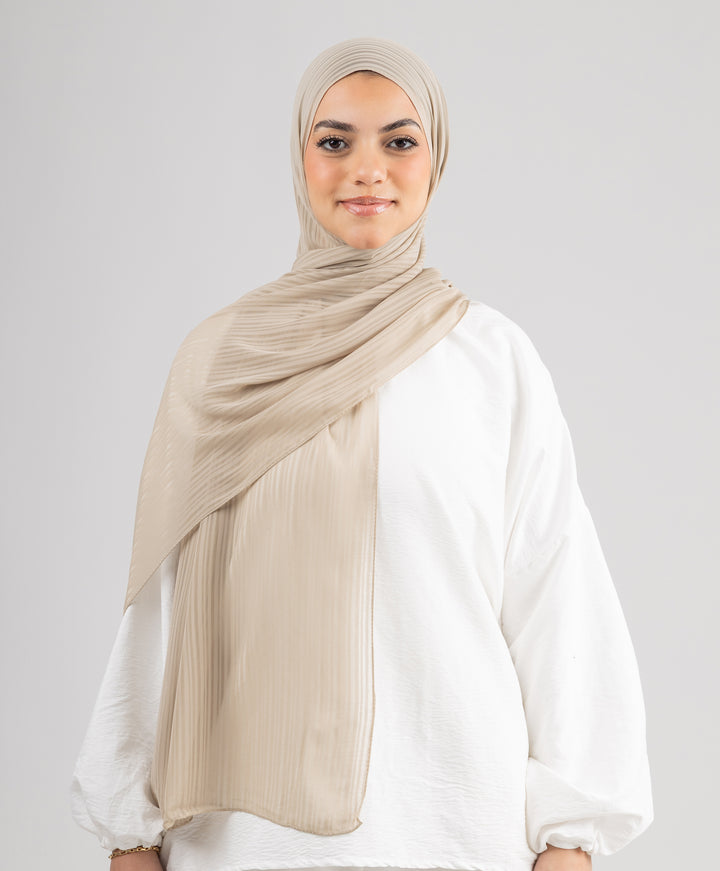 Mini Stripes Chiffon Scarf