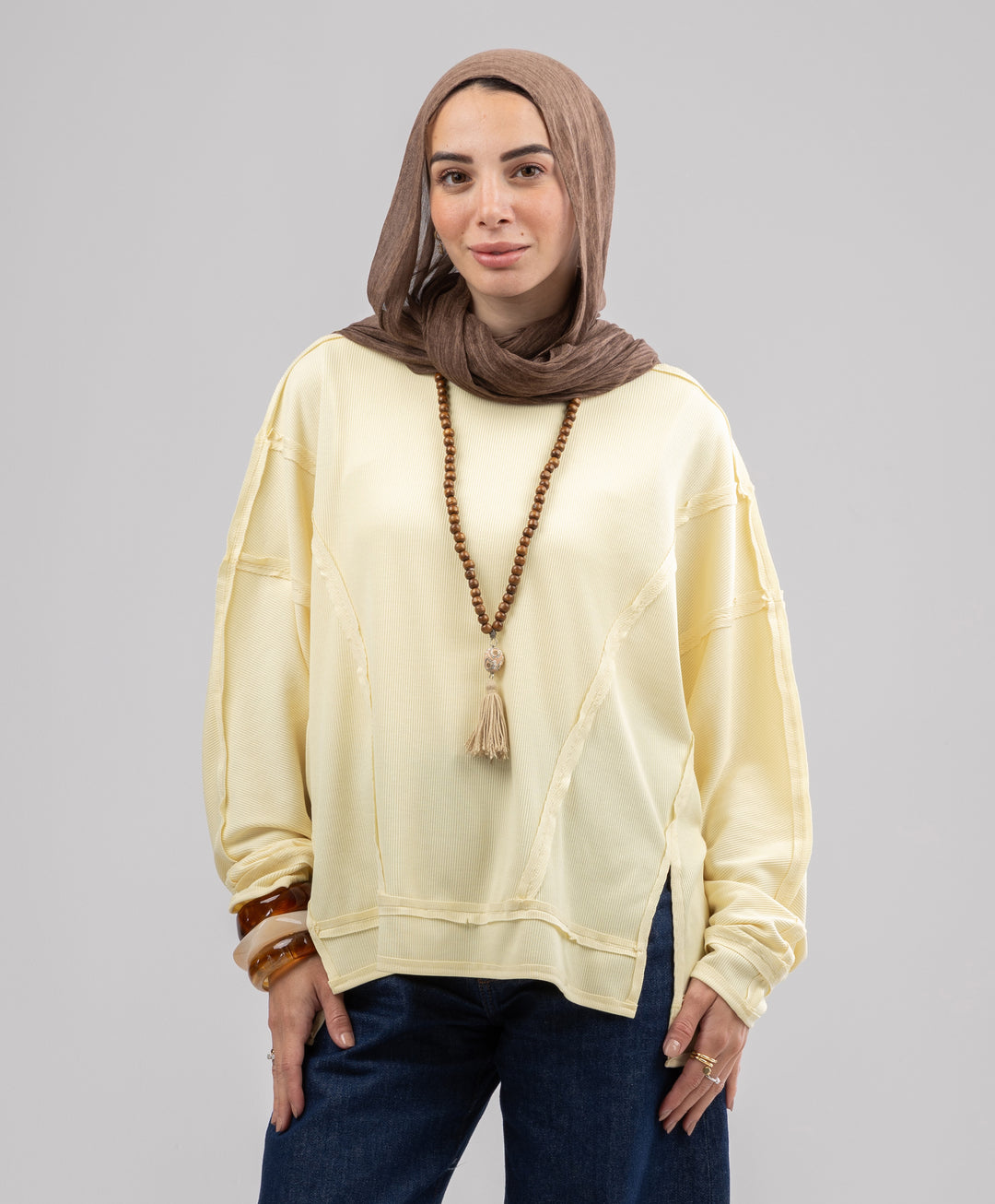 Seamline Cotton Shirt