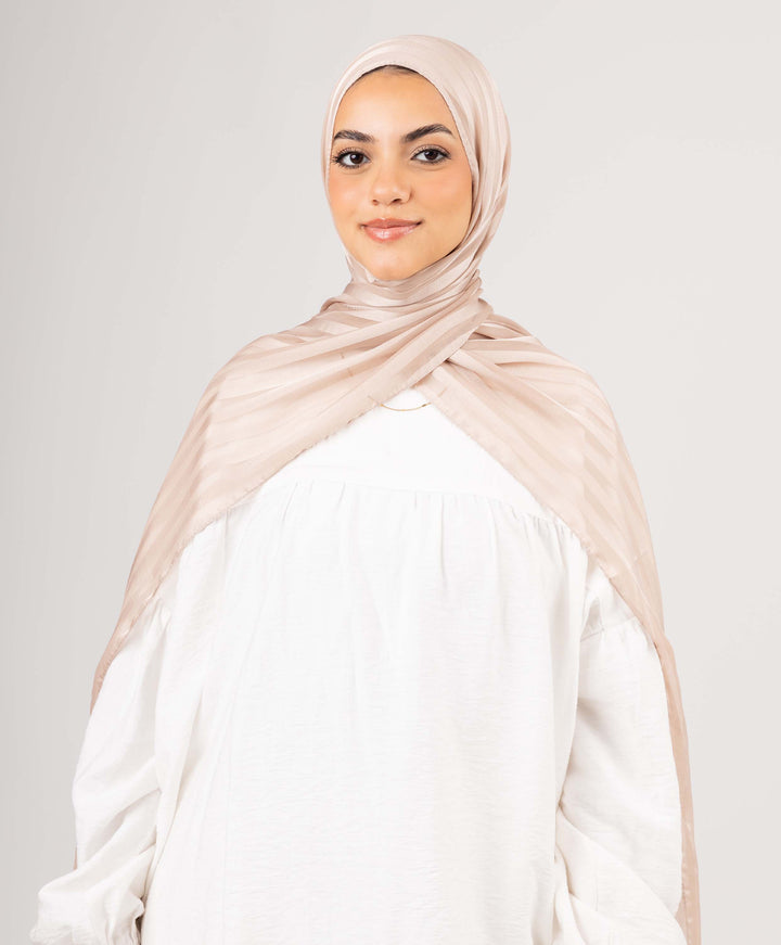 Majestic Satin Chiffon Scarf