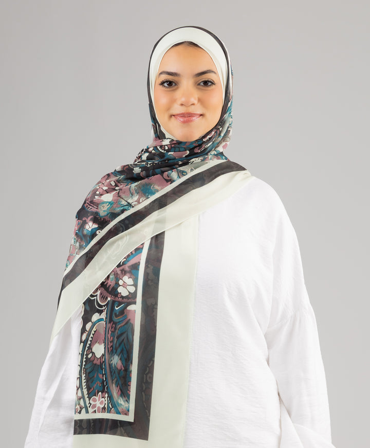 Vintage Posy Chiffon Scarf