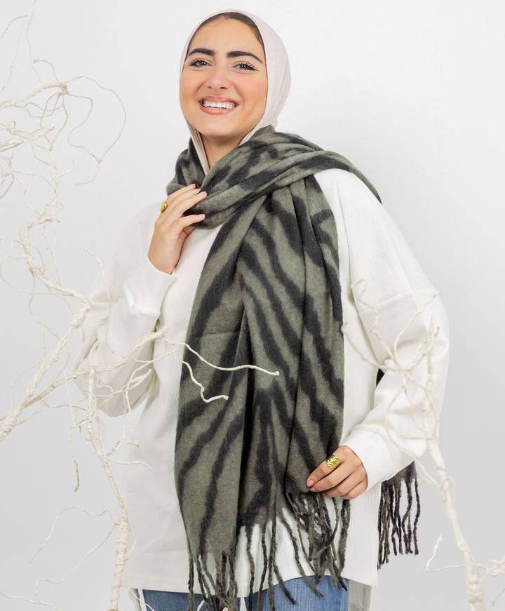 Black Zebra Shawl