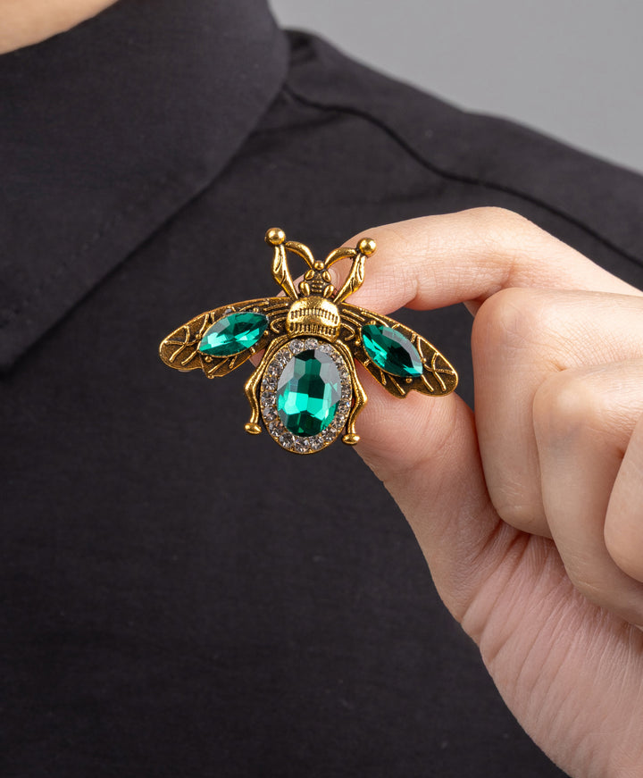 Emerald Brooch