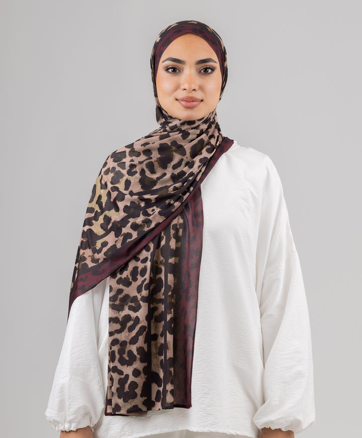Striped Leopard Kuwaiti Scarf