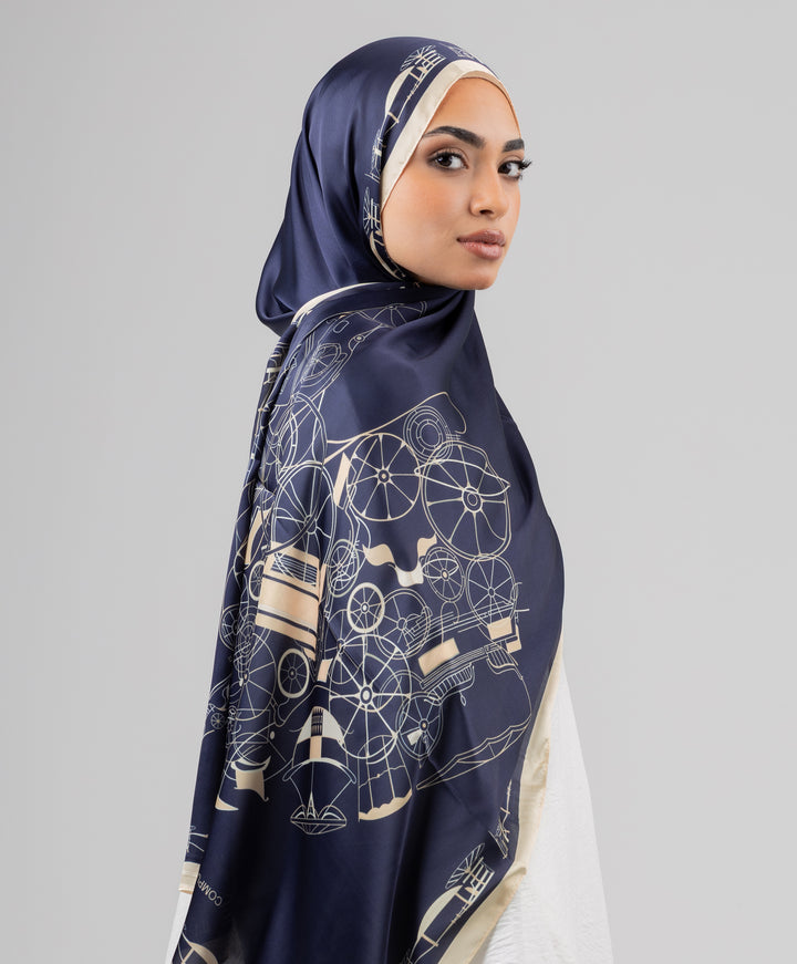 Midnight Silk Scarf