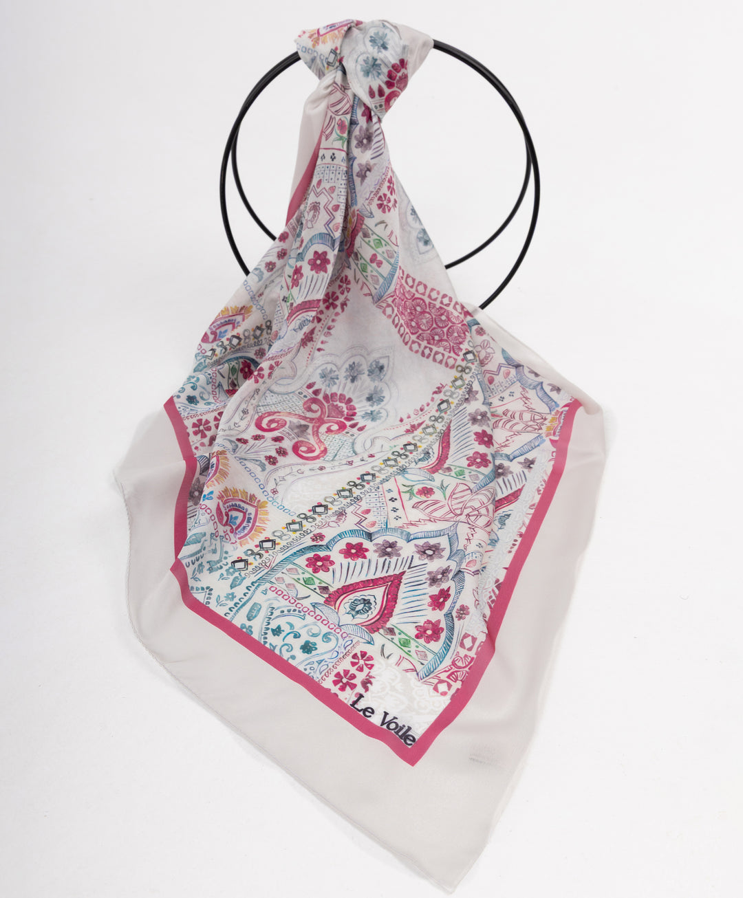 Printed Thick Satin Sq. Scarf