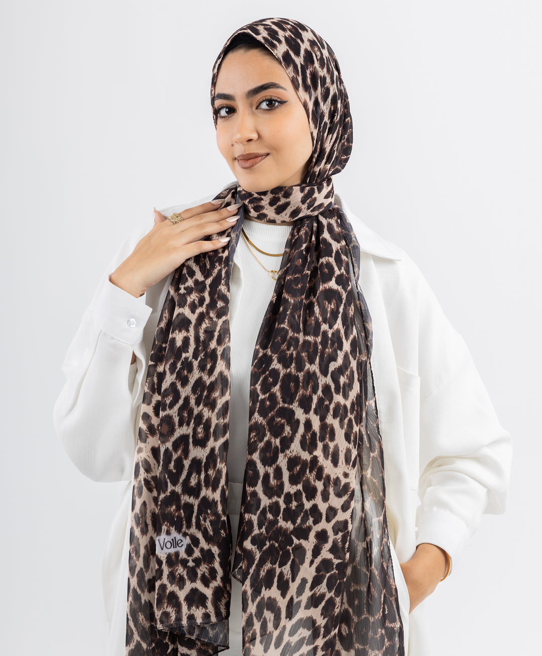 Leopard Crinkle Scarf