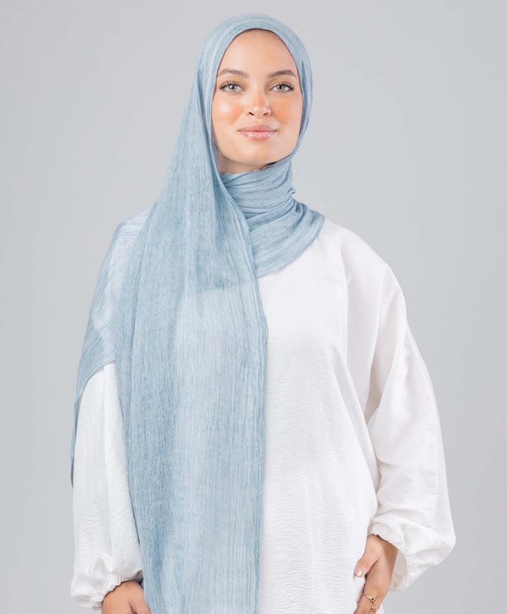 Fluffy Linen Marble Scarf