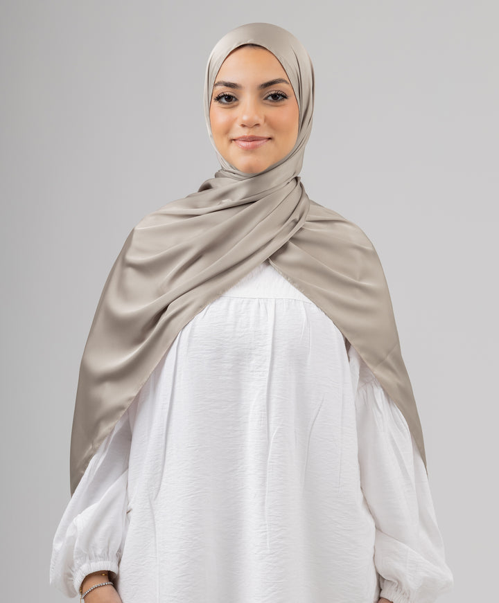 Plain Pure Silk Scarf