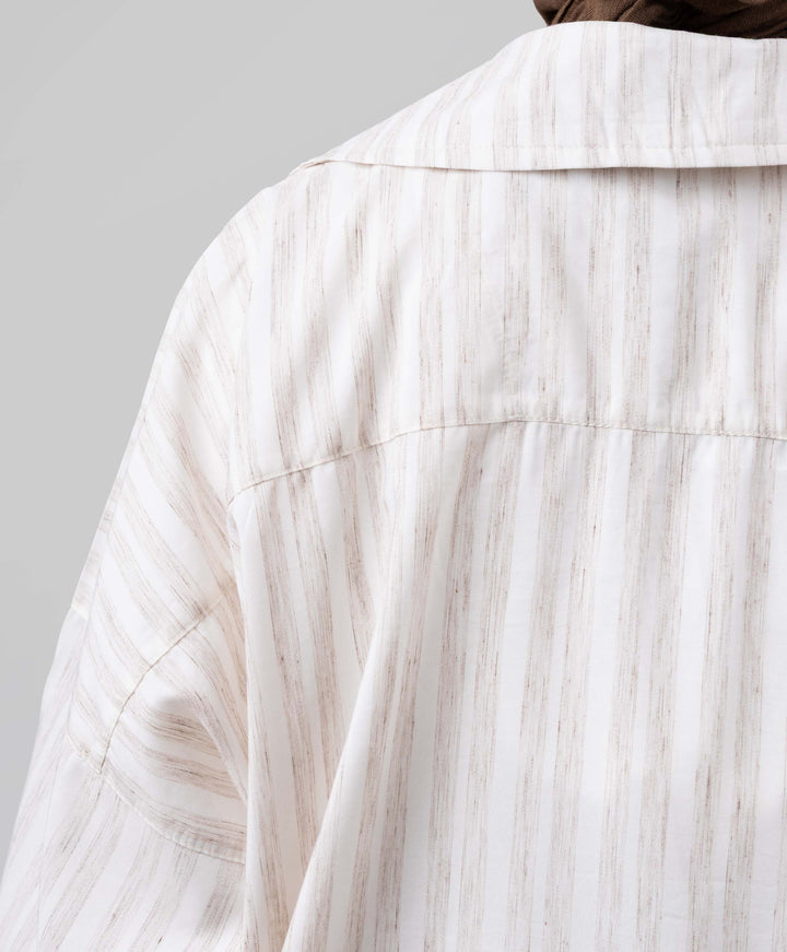 Striped Linen Abaya
