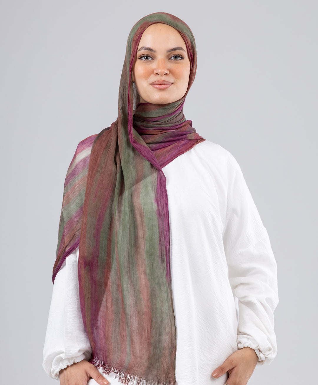 Tie Dye Linen Scarf