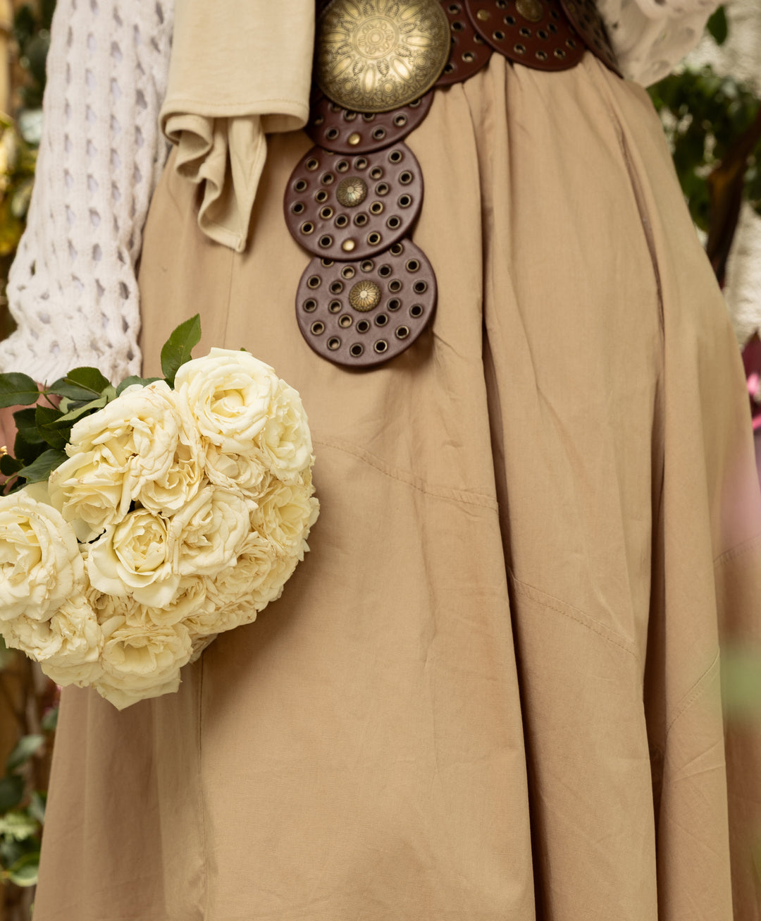 Balloon Poplin Skirt
