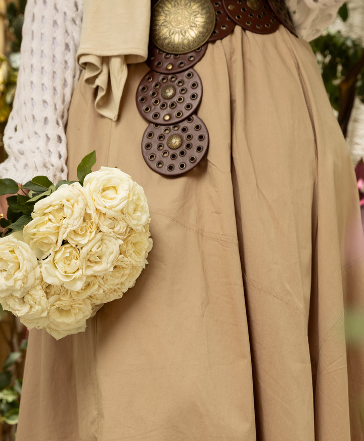 Balloon Poplin Skirt