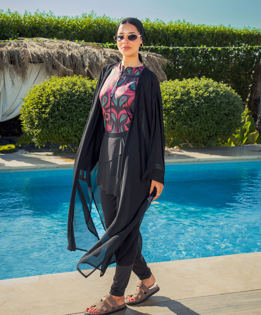 Plain Chiffon Kimono