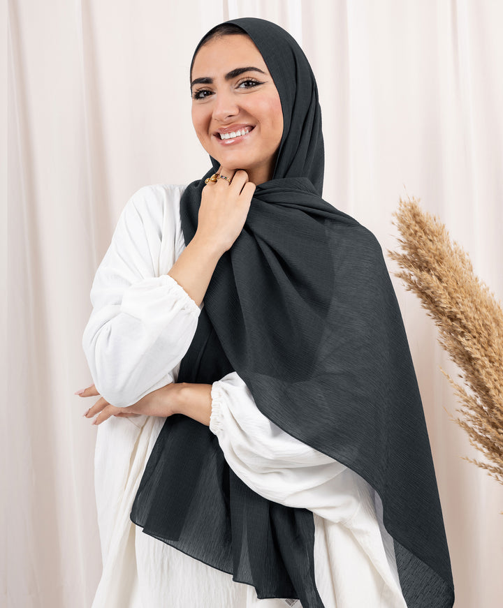 Dots Crinkle Chiffon Scarf
