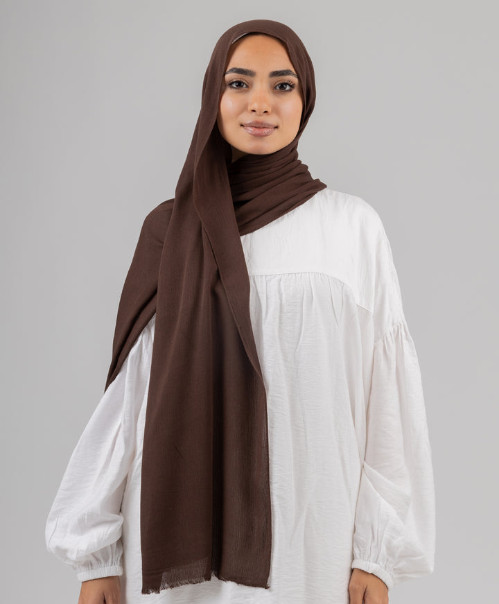 Elegant Cotton Crinkle Scarf