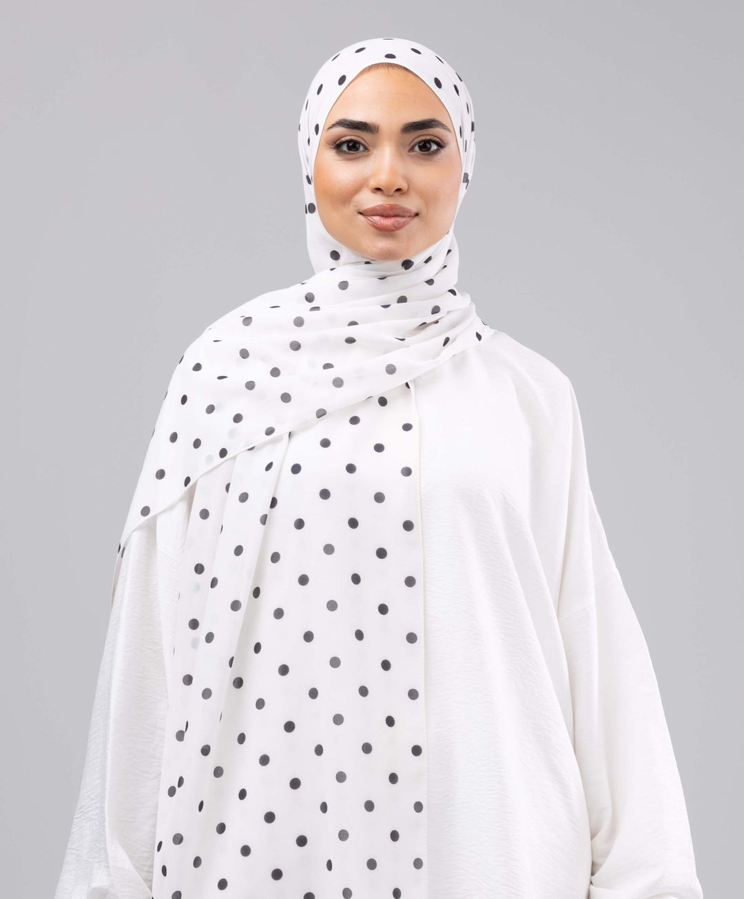Classic Dots Chiffon Scarf