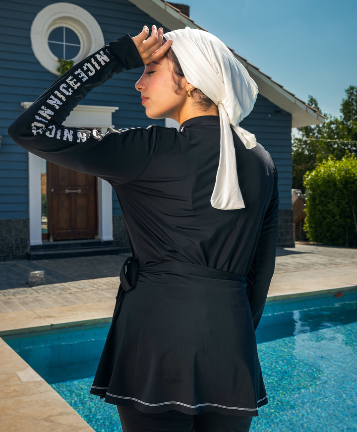 Nice Black Basic Burkini