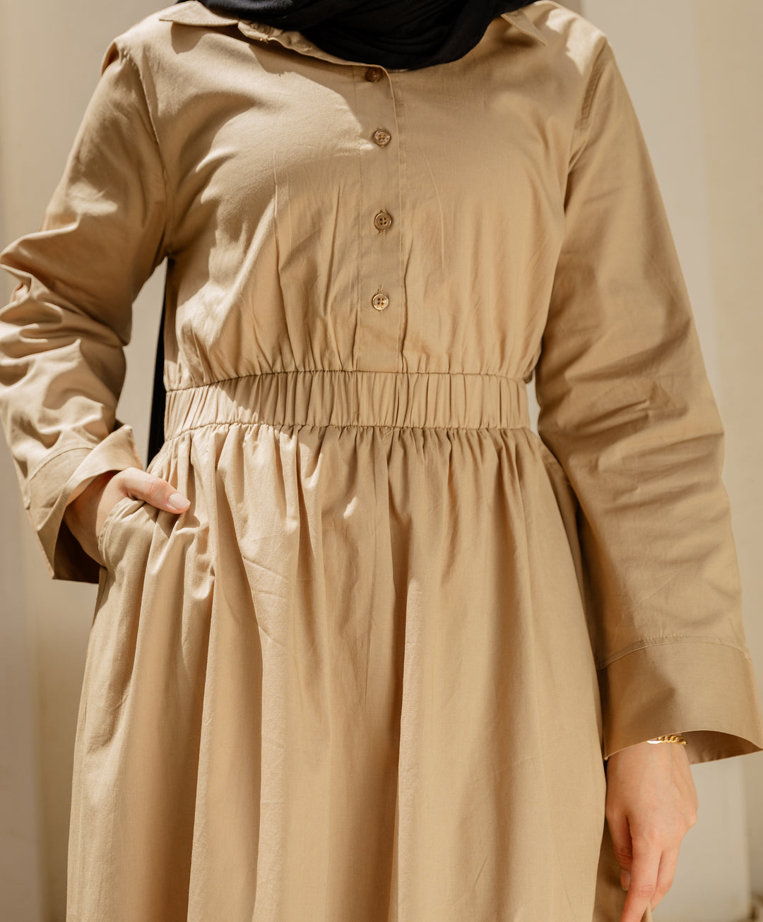 Casual Poplin Dress