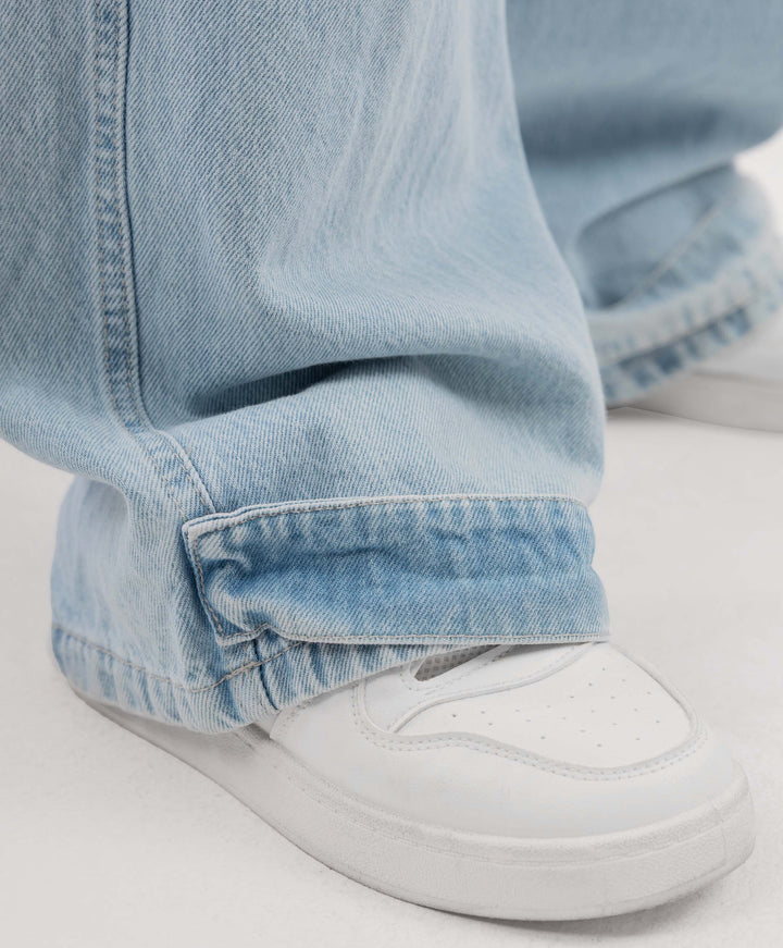 Split Denim Pants