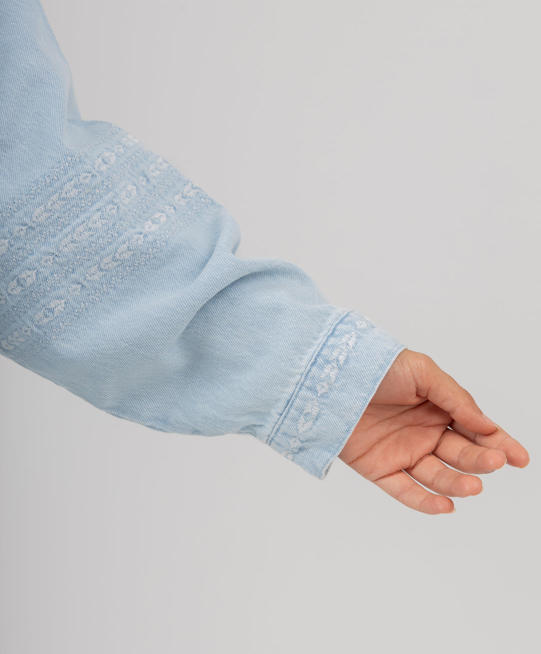 Embroidered Denim Shirt