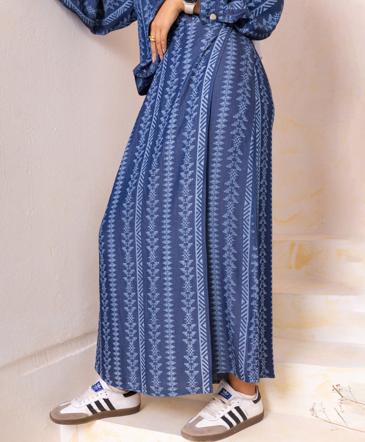 Boho Denim Skirt