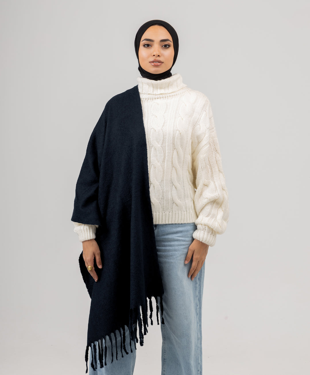 Whisper Long Tassels Shawl