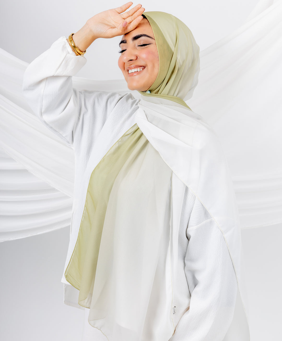 Gradient Chiffon Scarf