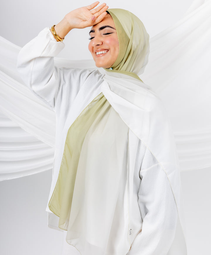 Gradient Chiffon Scarf