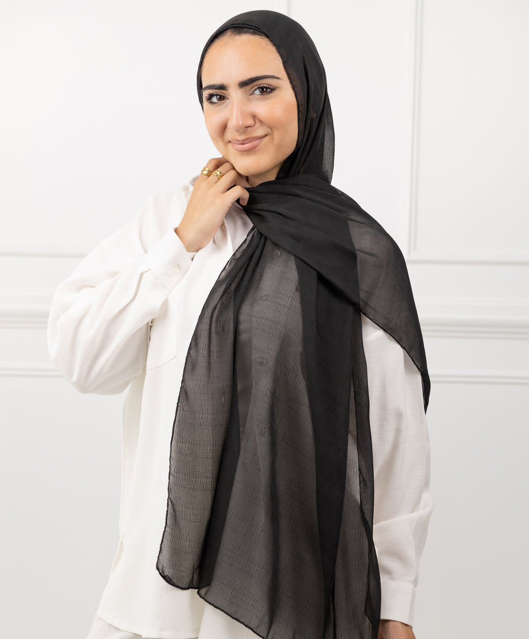Elegance Crinkle Chiffon Scarf