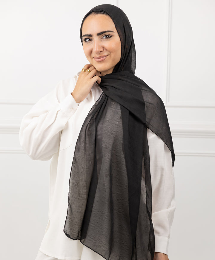 Elegance Crinkle Chiffon Scarf