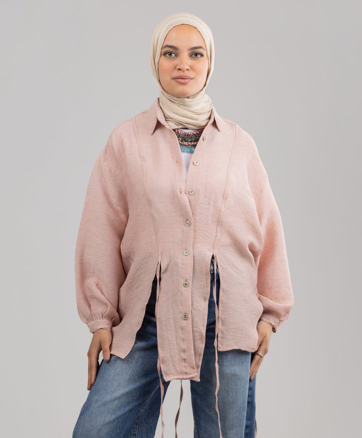Tassel Linen Shirt