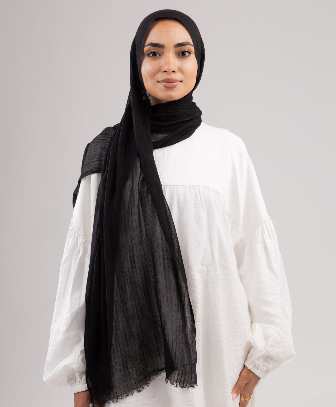 Stripy Linen Scarf