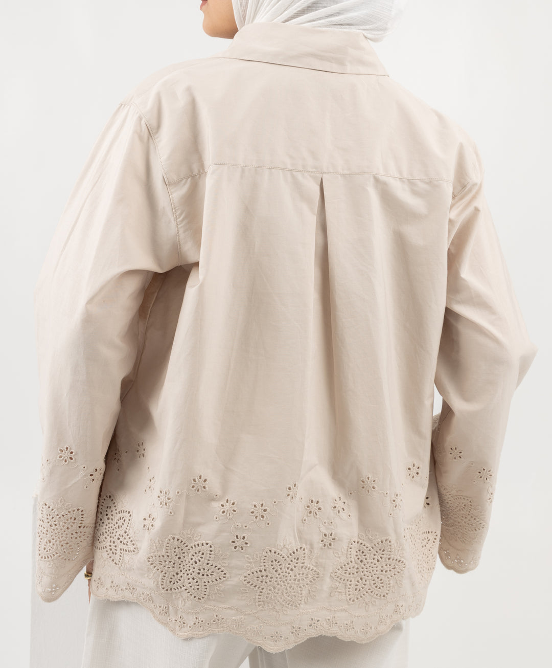 Embroidered Poplin Shirt