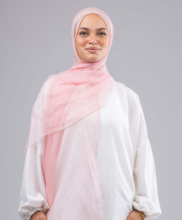 Plain Marble Chiffon Scarf