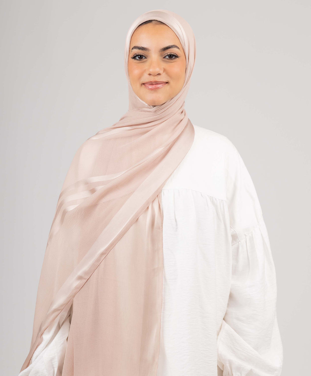 Glowy Crinkle Satin Scarf