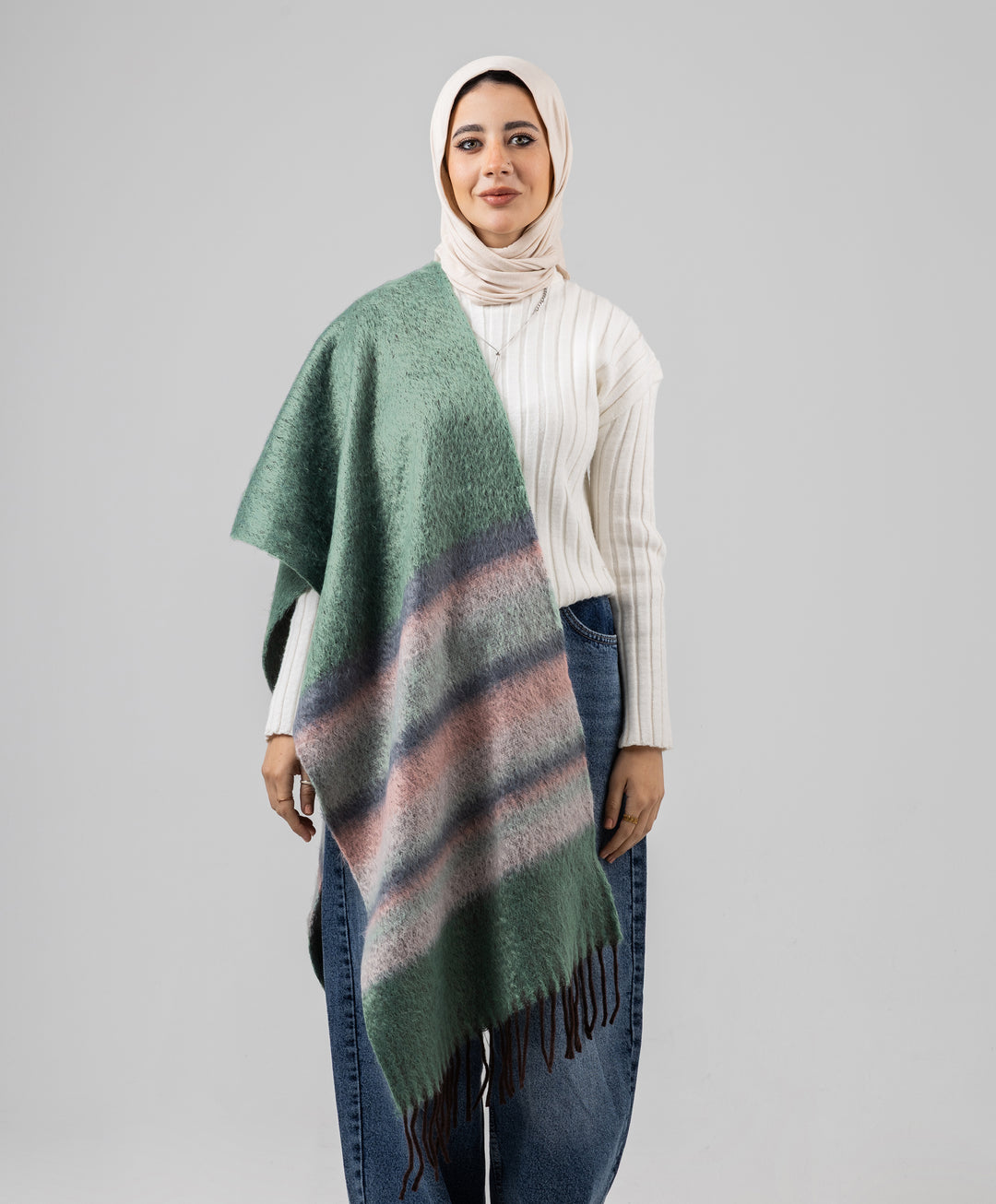 Layered Winter Shawl
