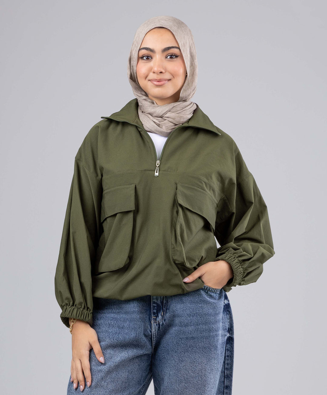 Half Zip Sweatshirt