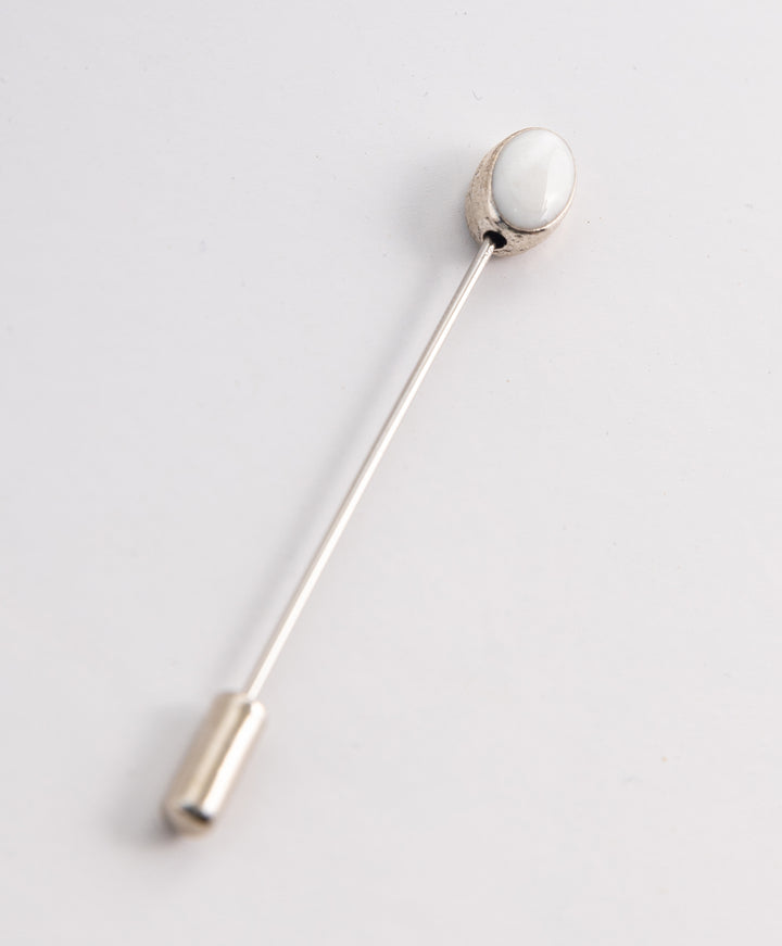 Oval Stone Pin