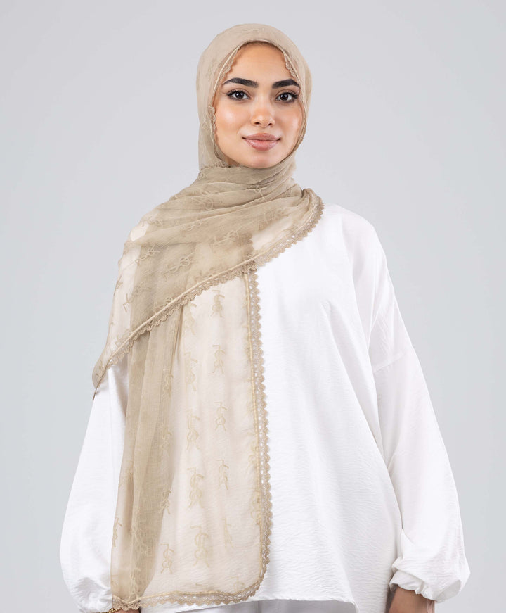Lace Luxe Crinkle Scarf