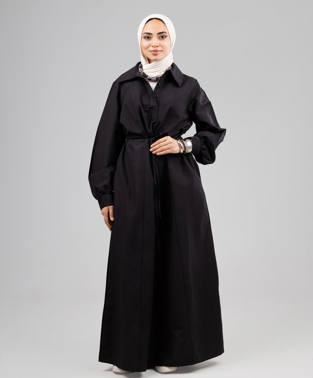 Corded Poplin Dress