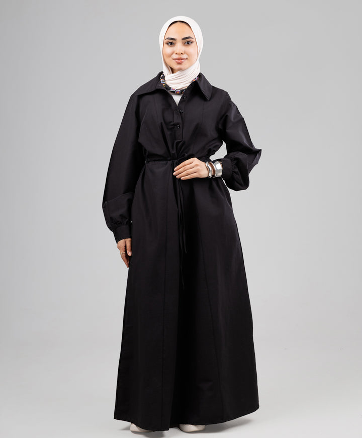 Corded Poplin Dress