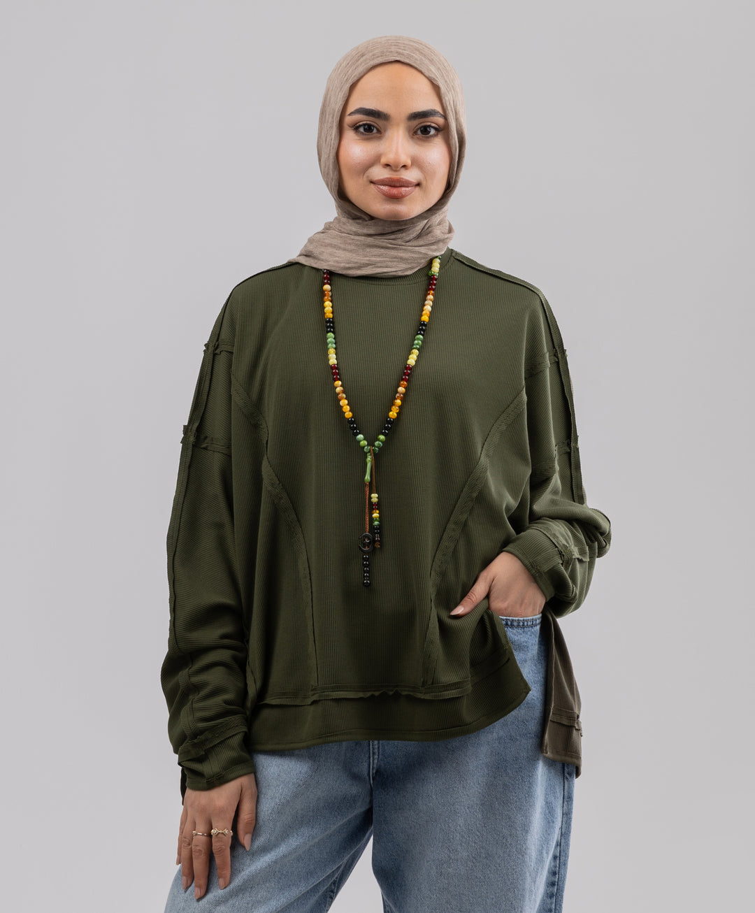 Seamline Cotton Shirt